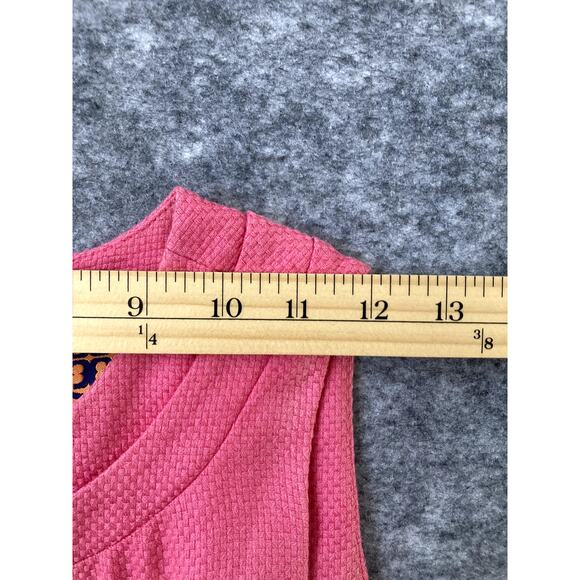 Tory Birch Dress Womens Size 0 Pink Linen Silk Cotton Blend Sleeveless - Picture 4 of 11